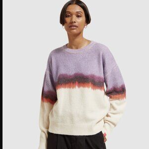 Scotch & Soda fuzzy colourblock pullover sweater women's size S small